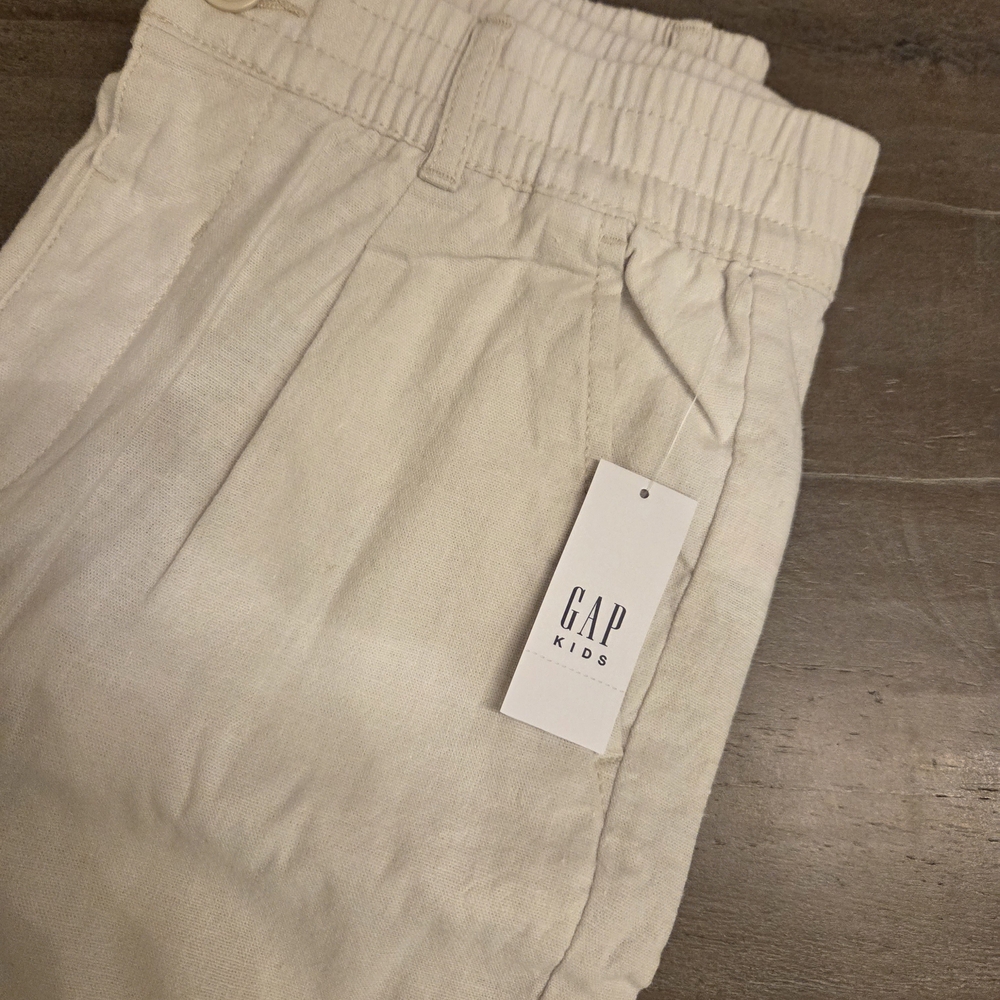 GAP Kids Cream Elastic Waist Pants